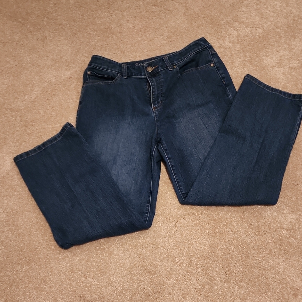 Christopher & Banks Dark Blue Straight Leg Jeans